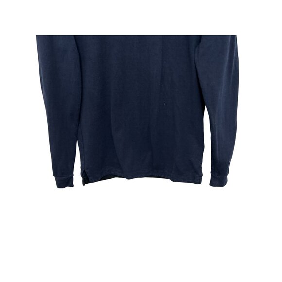 HOME CORE Aquae Sweatshirt Blue Cotton Red Stripe Size Small - Picture 10 of 13